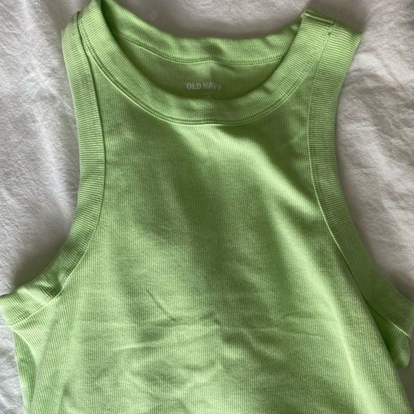 NWT Bright Green Tank Top | Long Length Old Navy - Picture 5 of 6